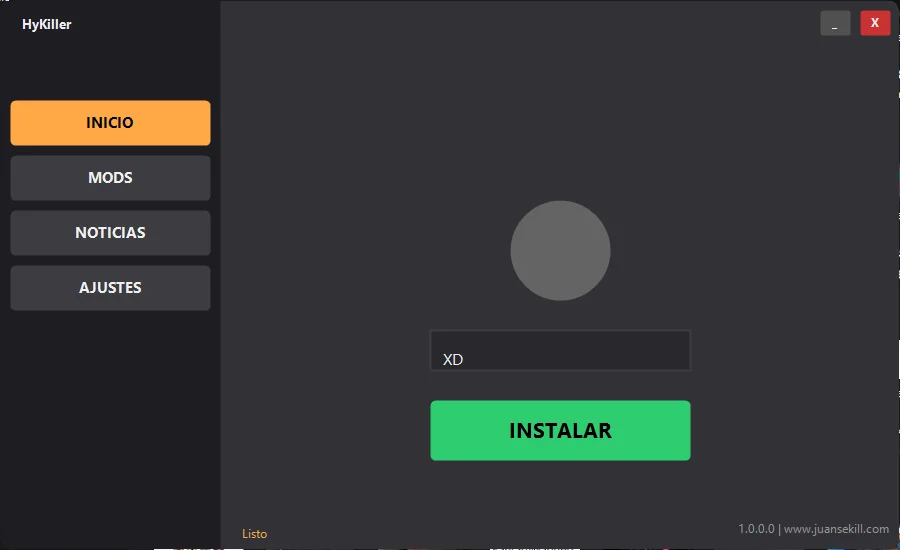 HyKiller Launcher Interface